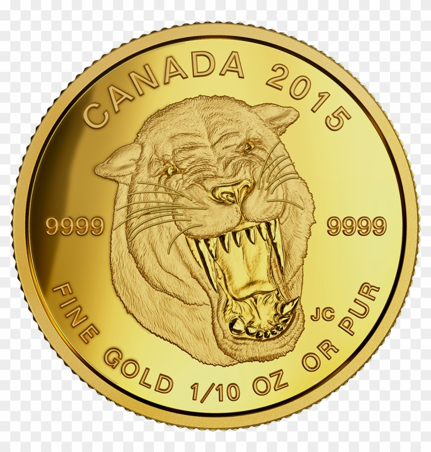 Canada 2015 Prehistoric Animals-scimitar Cat Proof - Somalia Elephant 2019 Gold Coin Clipart #5611492