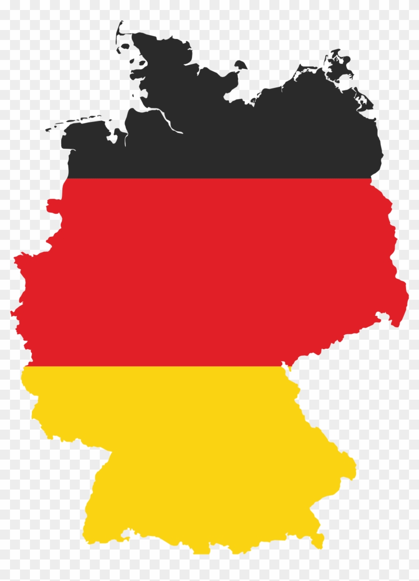 Map German Of Flag States Berlin Germany Image Category - Germany With German Flag Clipart