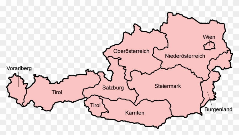 Austria States German - Austrian States In German Clipart #5611749