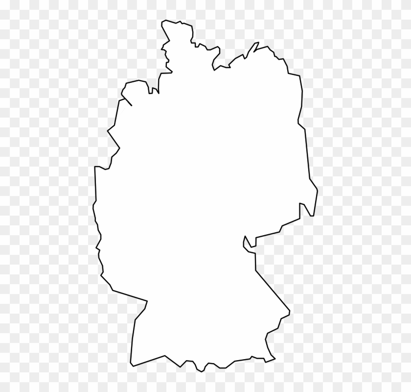 German Clipart Border German - Germany Map Grey Png Transparent Png