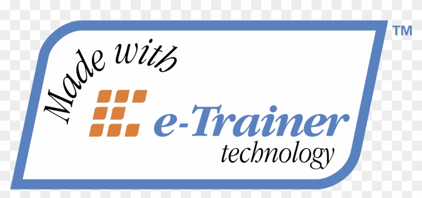 E Trainer Technology Logo Png Transparent - Trainer Clipart #5612259