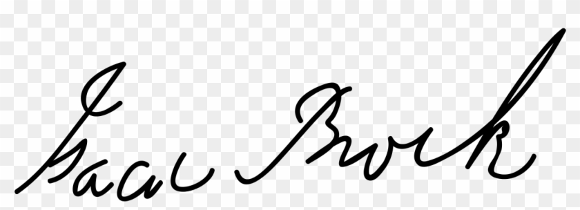 Isaac Brock Signature - Sir Isaac Brock Signature Clipart #5612752
