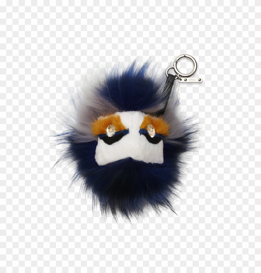 Fendi White/blue Fur Buggies With Crystal Eyes - Fendi Monster Charm 2014 Clipart #5612775