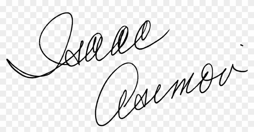 Isaac Asimov Signature Clipart