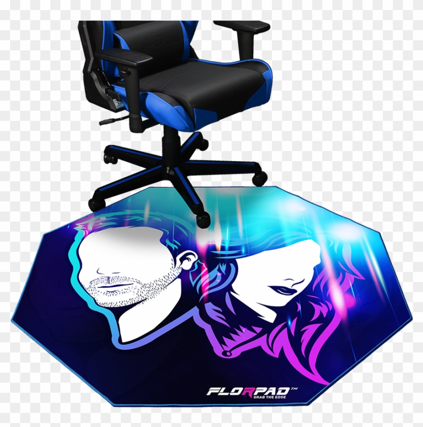 Florpad™ Faceless - Gaming Chair Floor Pad Clipart