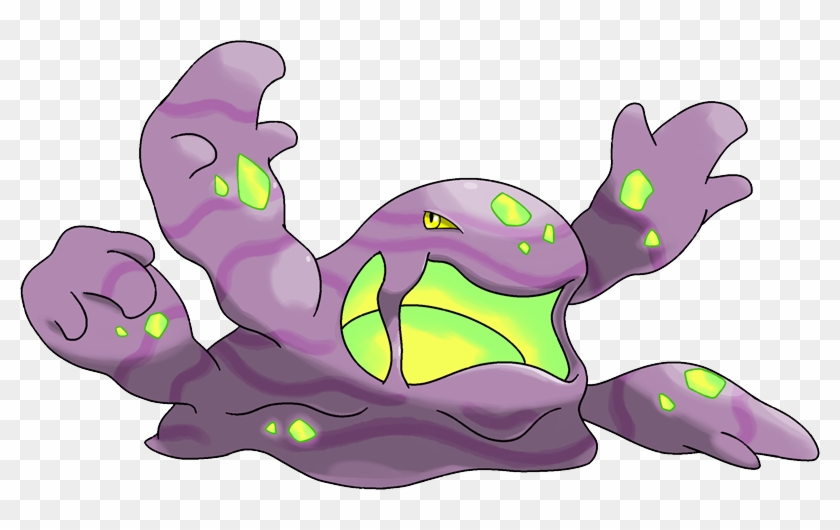 Shiny Mega Muk - Pokemon Muk Mega Evolution Clipart