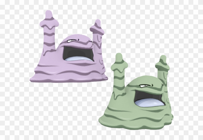 Muk 3d Model - 3d Model Pokemon Muk Clipart