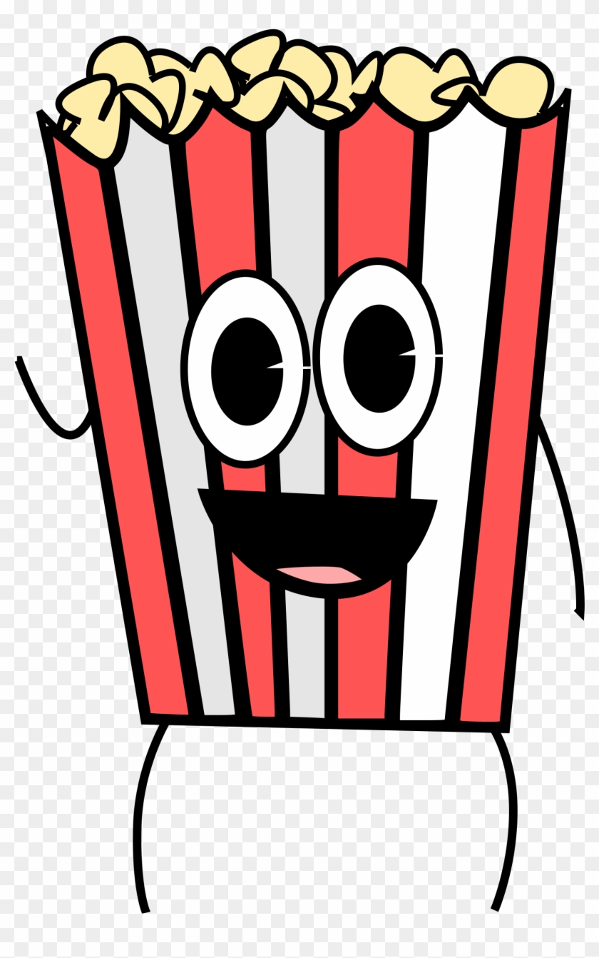 This Free Icons Png Design Of Topcorn Png - Smiling Popcorn Bag Clipart