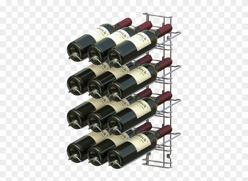 Support Baskets And Chromed Steel Rod - Wine Rack Clipart