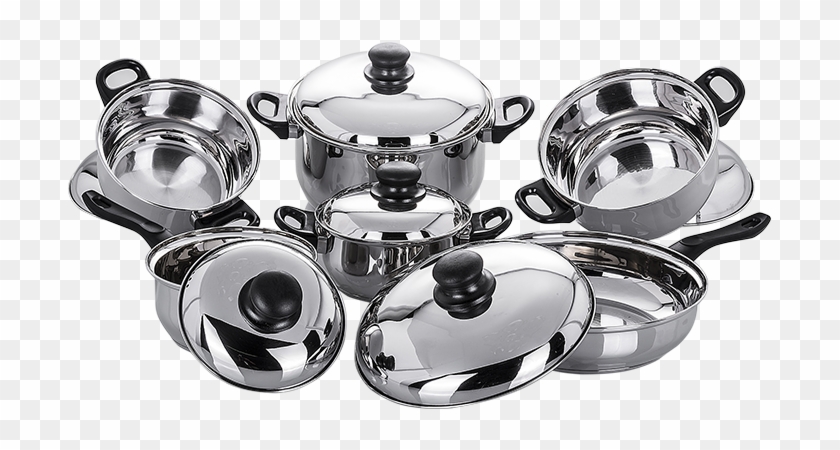 Baterias De Cocina En Acero Inoxidable Clipart #5614545