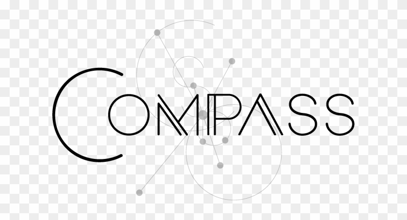Compass Logo Lockup Final - Calligraphy Clipart #5614775