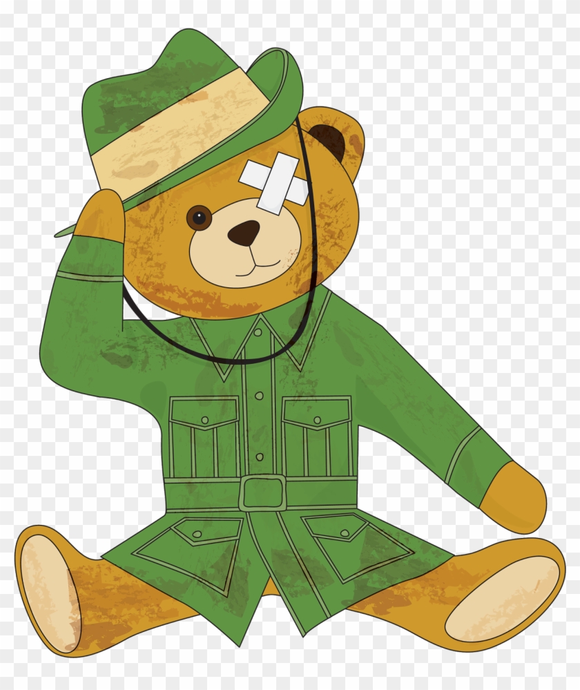 Ripper Reading Resources Rigorous - Anzac Ted Outline Clipart #5615081