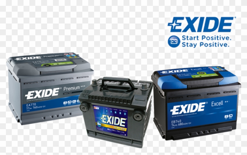 Baterias Exide - Exide Battery Clipart #5615378