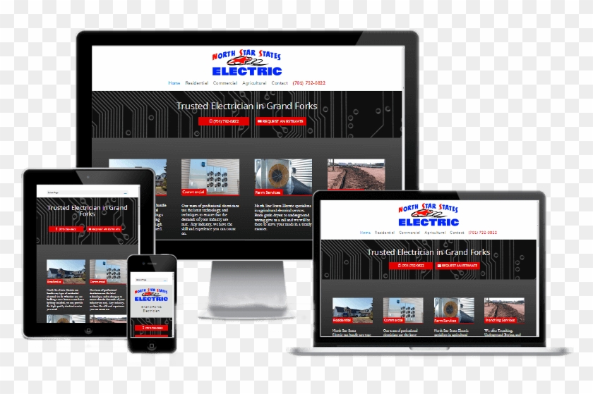 Northstarstateselectric Hq Mockup2 - Responsive Web Design Clipart