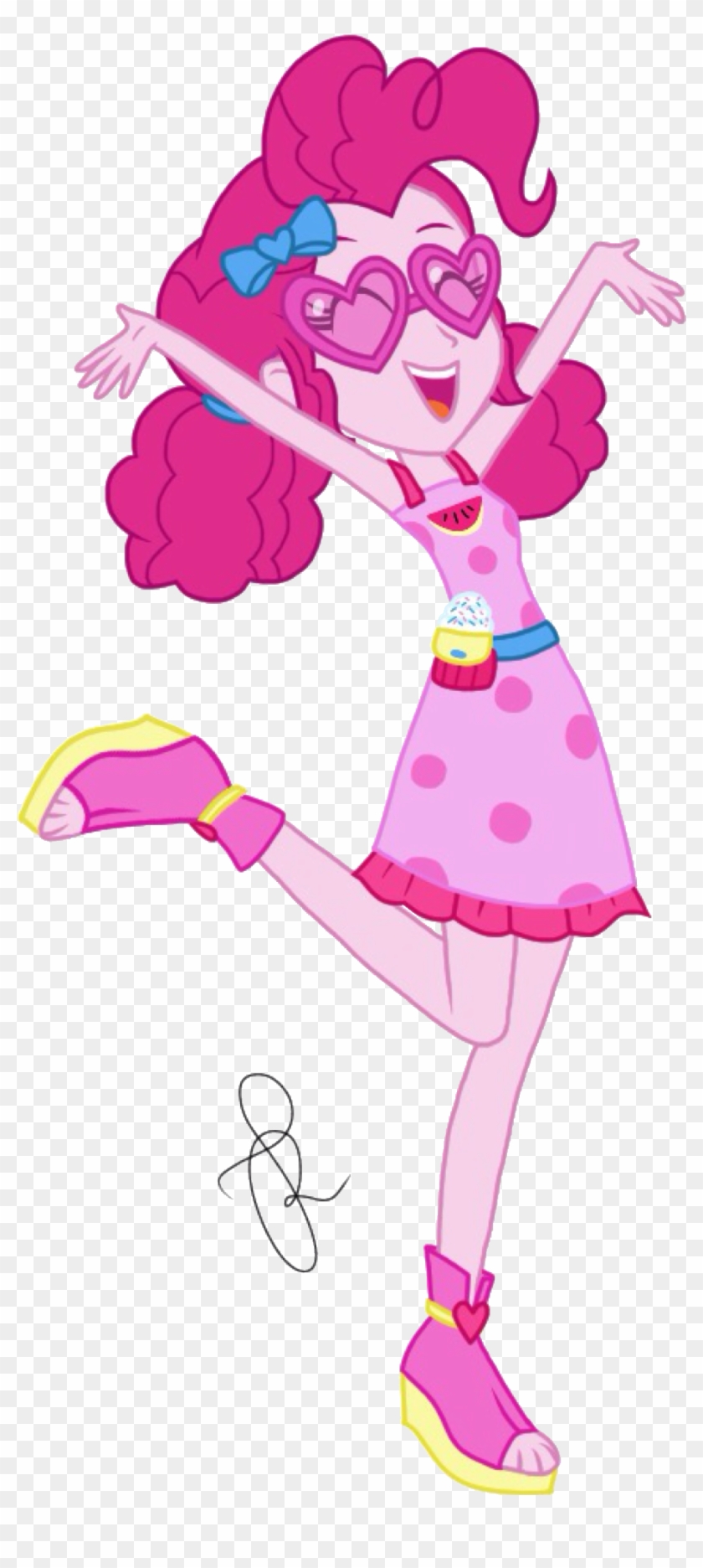 Pink Hair Clipart Pigtail Hair - Mlp Fim Eg The Other Side Pinkie Pie - Png Download