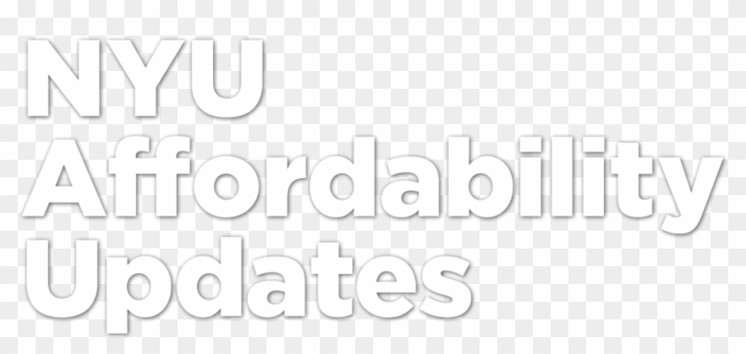 Nyu Affordability - Poster Clipart