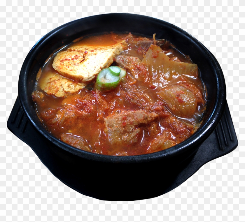 Food Korean Food Kimchi Stew Kimchi A Kimchi Stew - Doenjang Chigae Png Clipart