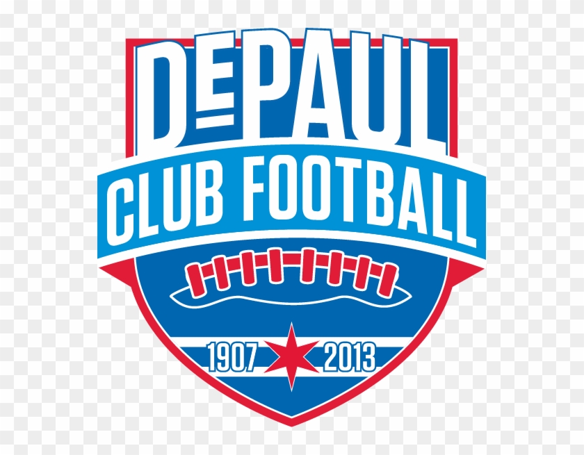 Depaul Club Football Logo Design - Emblem Clipart