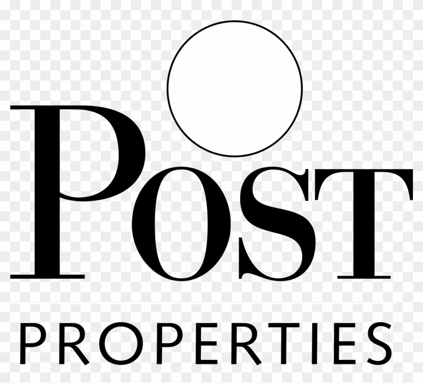 Post Properties Logo Black And White - Circle Clipart #5616659
