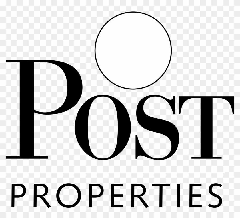 Post Properties Logo Black And White - Circle Clipart