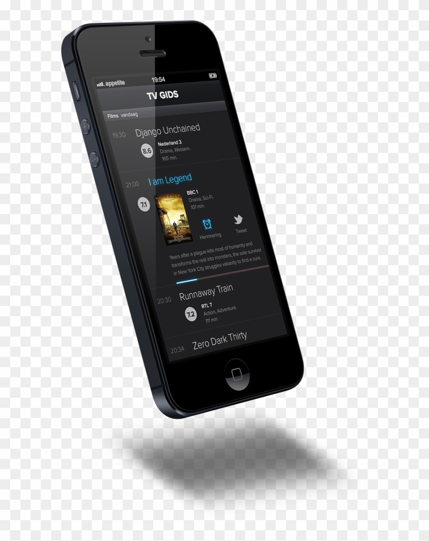 Tv Gids For Iphone And Ipad By Martin Boerma, Via Behance - Iphone Clipart