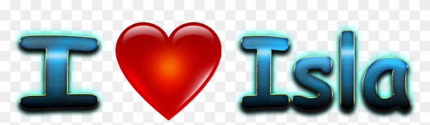 Isla Love Name Heart Design Png - Heart Clipart