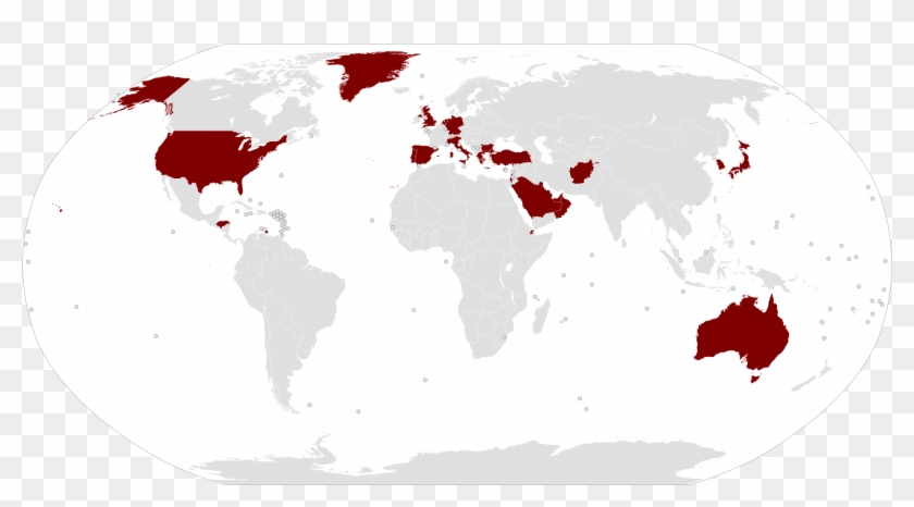 American Bases Worldwide - Germanic Languages World Map Clipart