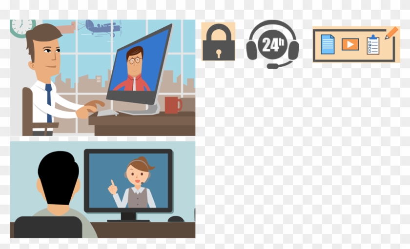 56 Pm 95100 Teaching Online 6/2/2017 - Cartoon Clipart #5617937