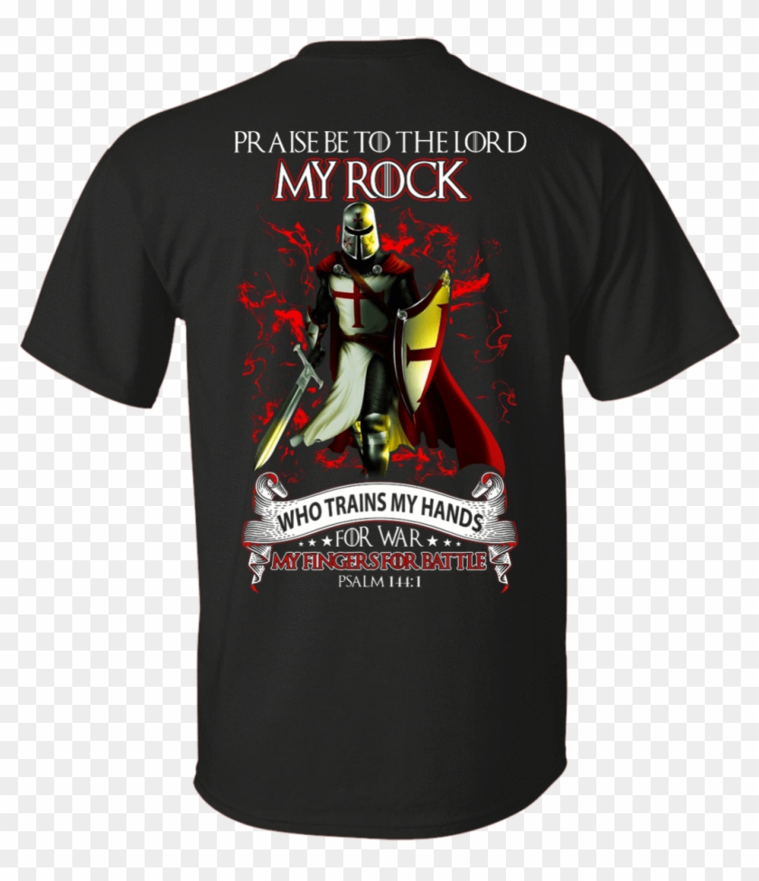 Praise The Lord My Rock Who Trains My Hands For War - Rain World T Shirt Clipart #5617962
