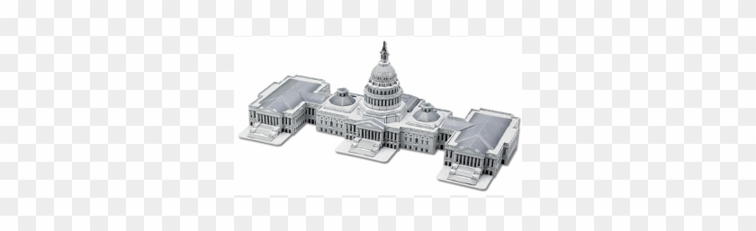 The U - S - Capitol - 3d Jigsaw Puzzle - Architecture Clipart #5619079