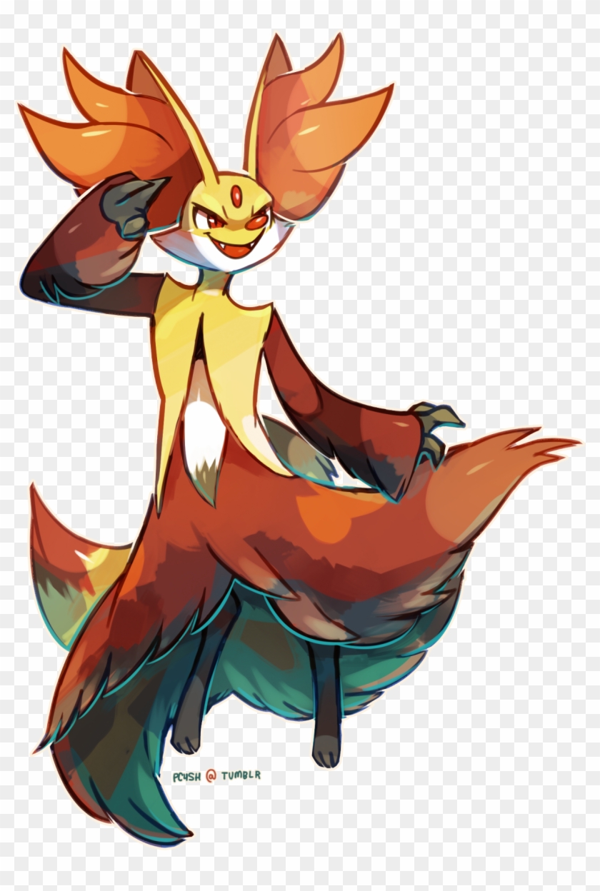 1mib, 1234x1784, 1421183672393 - Delphox Male Clipart