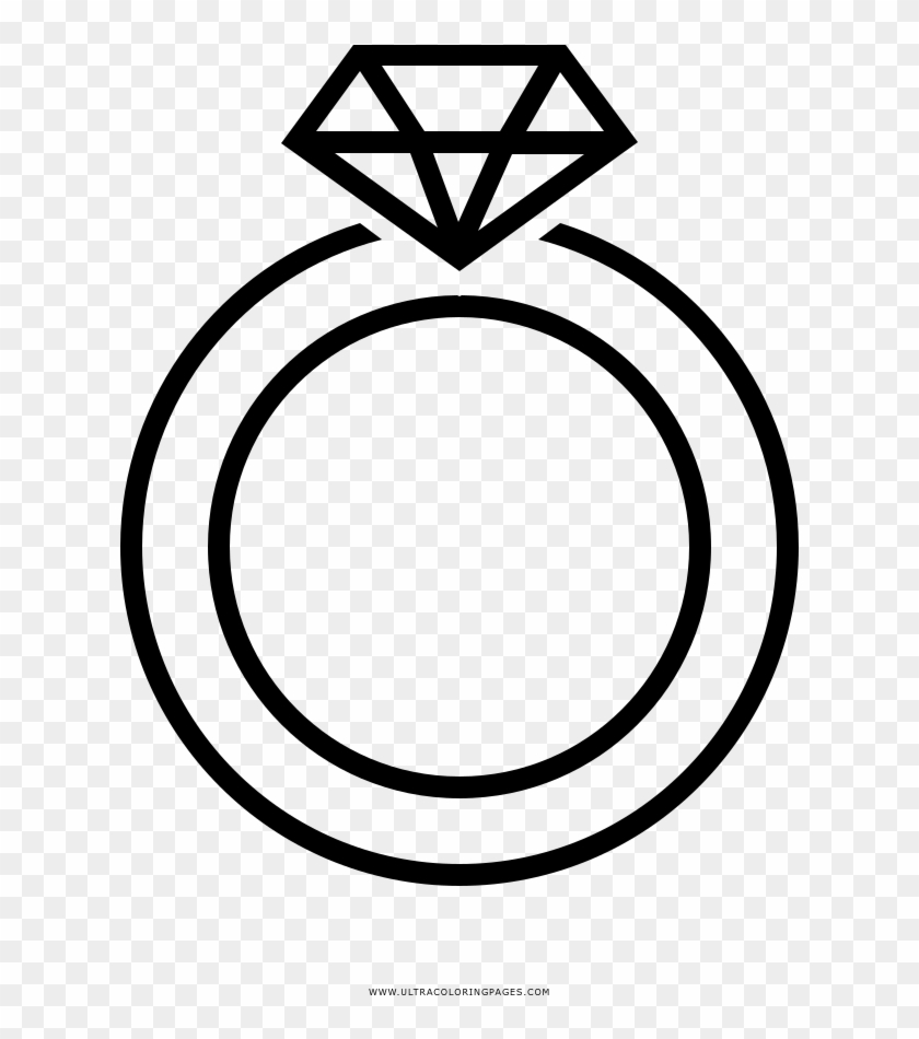 Anillo De Bodas Página Para Colorear - Anillo De Boda Para Colorear Clipart