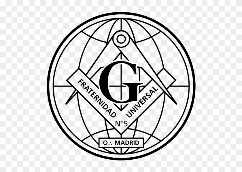 Emblema Logia Fraternidad Universal N 5 Madr - Circle Clipart