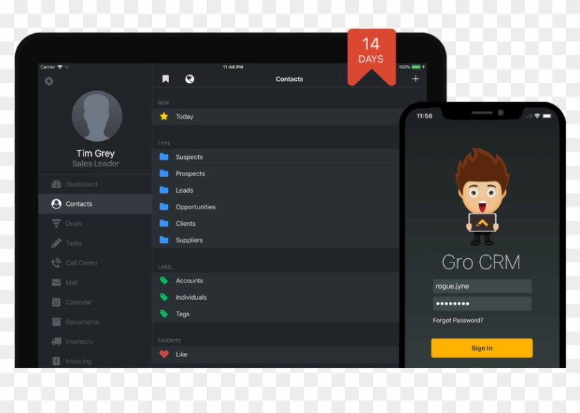 Gro Crm Free Trial - Free Crm Mac Clipart