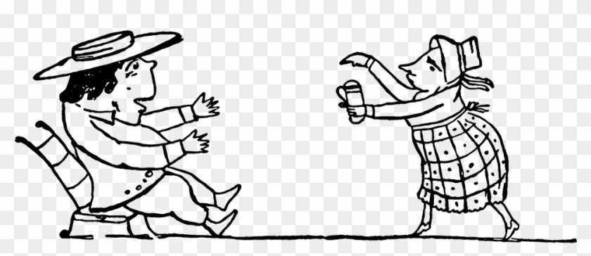 Vintage Sketch Doodle Line Drawing Victorian - Drawing Clipart #5620900