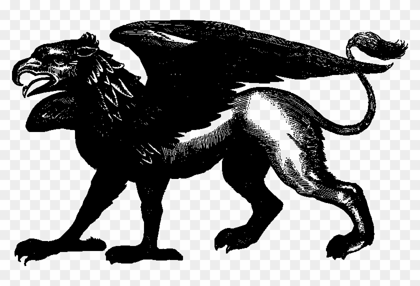 Input Vintage Line Art Griffin Clipart #5620928