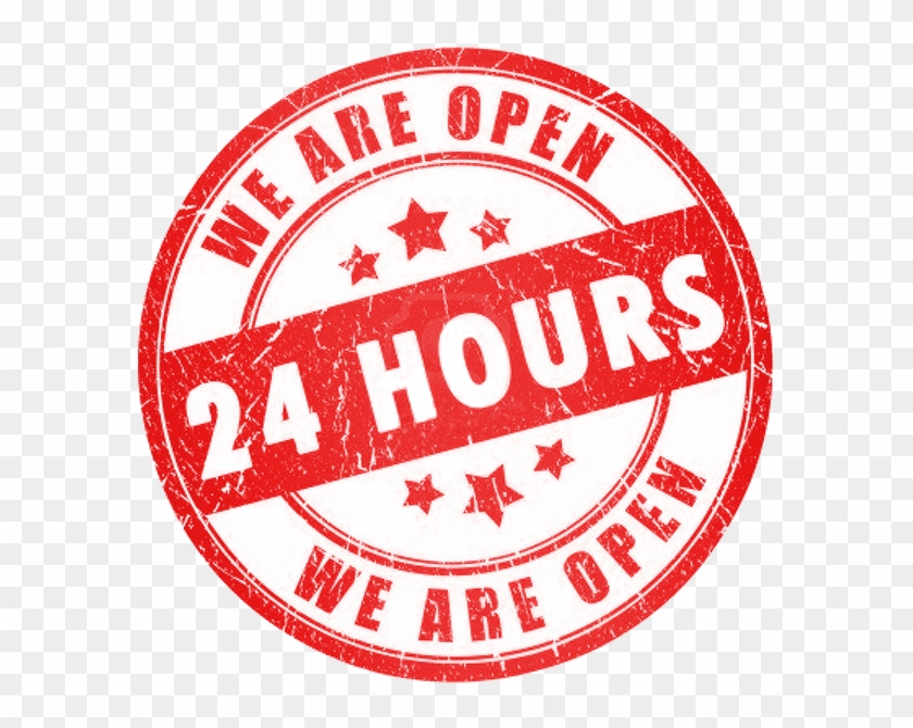 Open 24 Hours - Logo Adonara Clipart