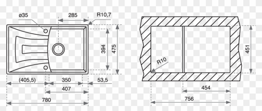 Technical Drawing - Medidas De Lava Louças Clipart