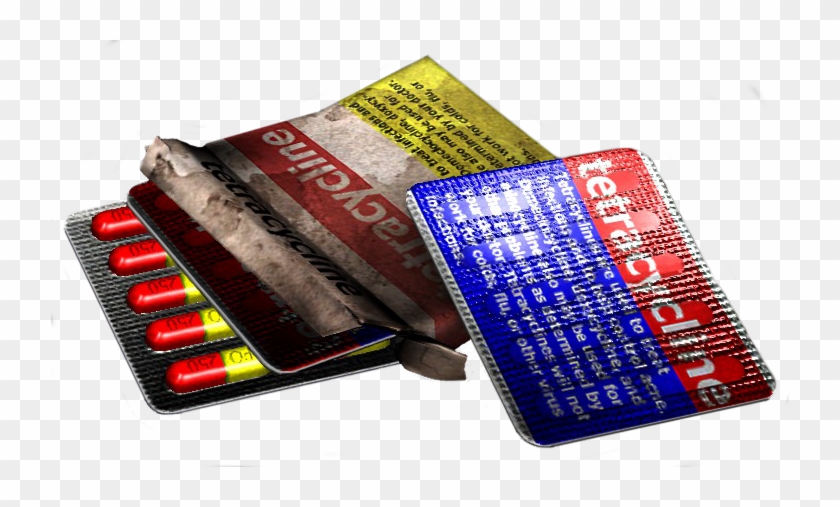 Tetracycline Pills - Carmine Clipart