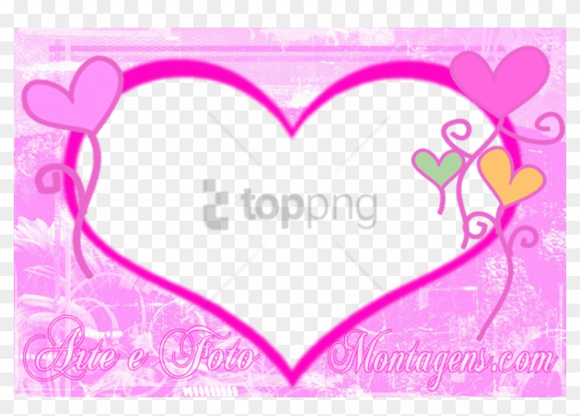 Free Png Moldura Foto 2 Png Image With Transparent - Coração Para Foto Png Clipart