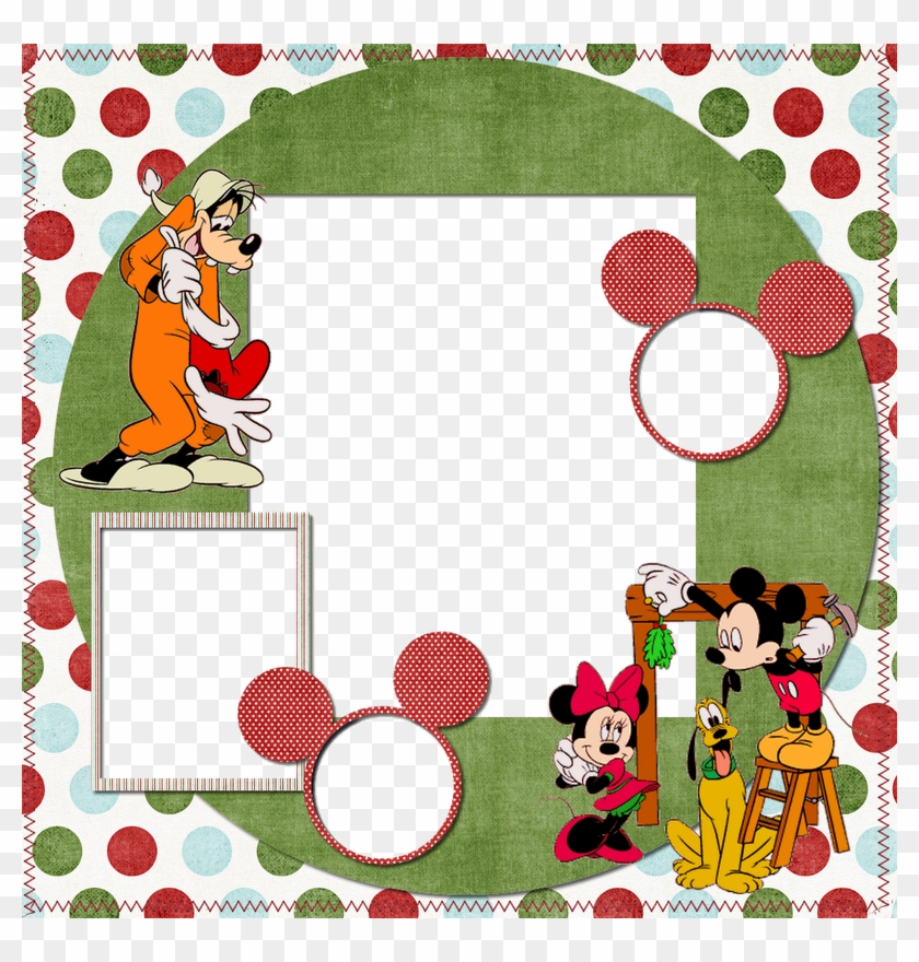 Natal Mickey Moldura6 - Moldura De Natal Mickey Clipart