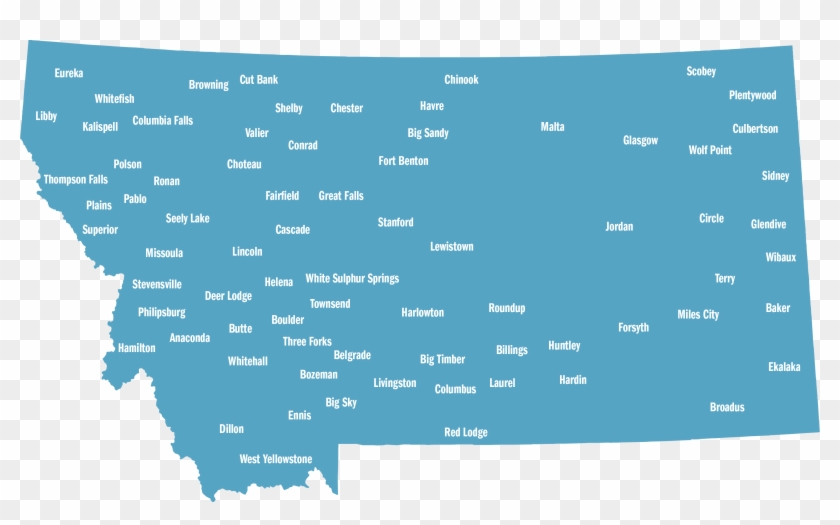 Montana State Flag Map Clipart #5621725