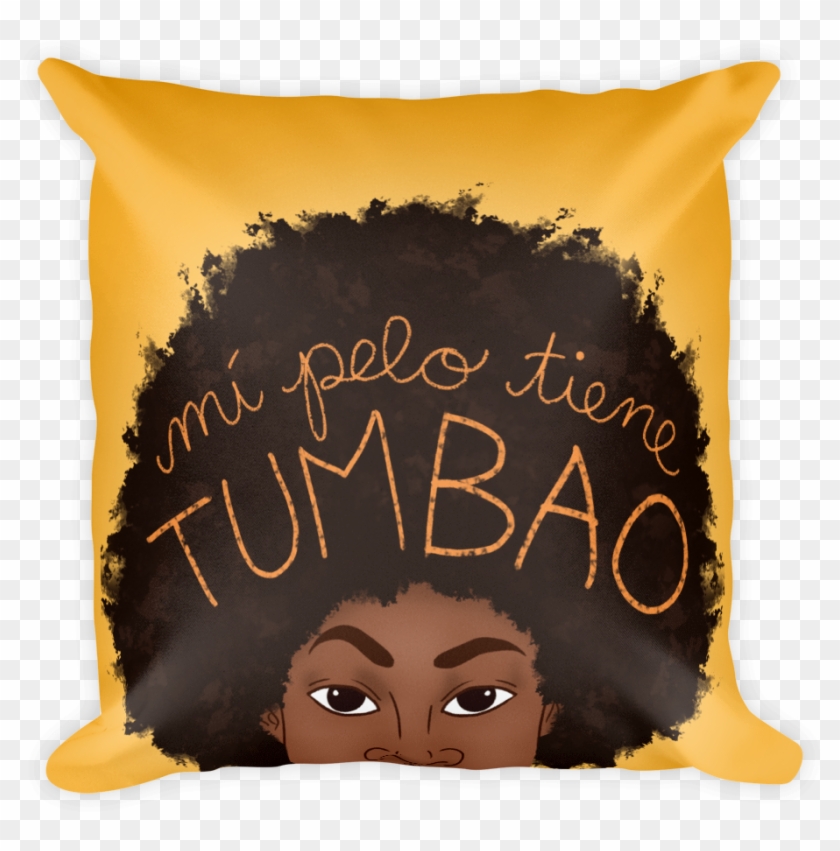 Mi Pelo Tiene Tumbao Pillow - Cushion Clipart