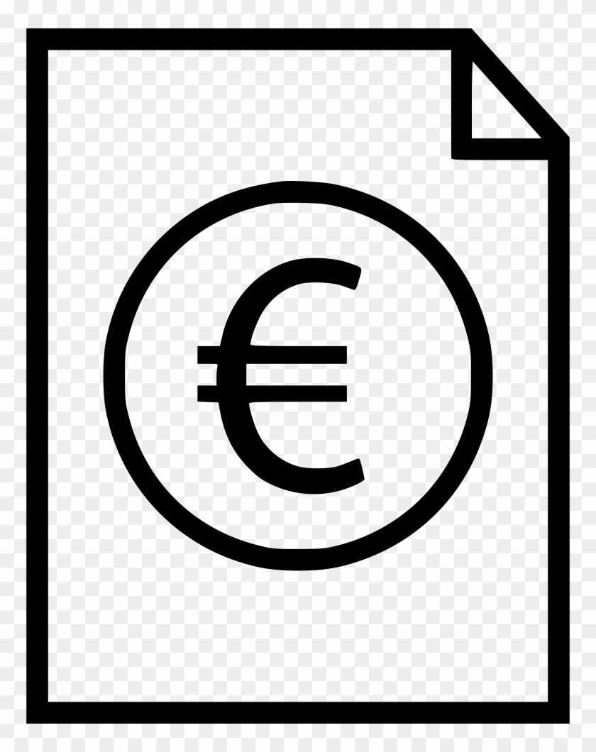 Euro Sign Money Coin Contact Business Plan Comments - Clipart € - Png Download