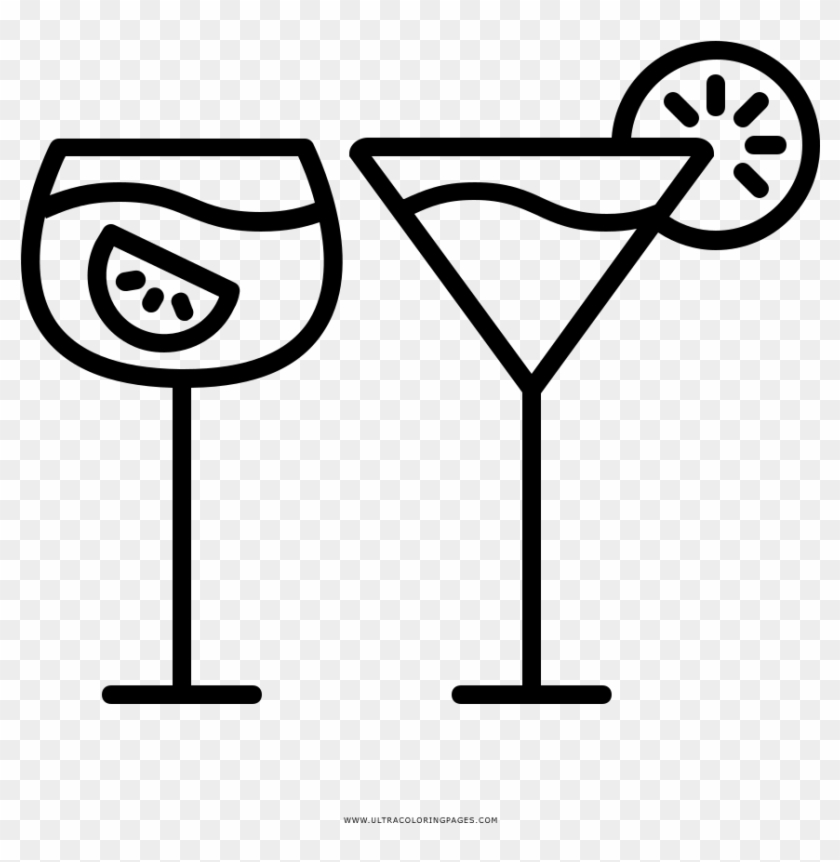 Dibujo De Refrescos Para Colorear - Cocktail Clipart #5623783