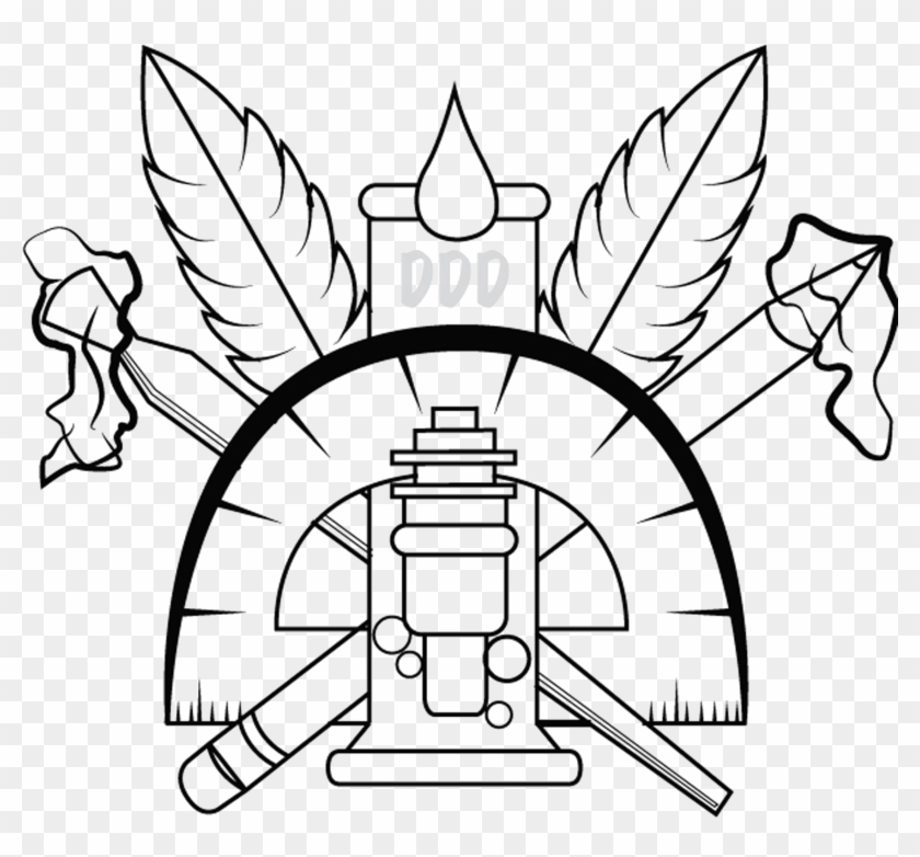 Drip Drawing - Dab Rig Drawing Clipart