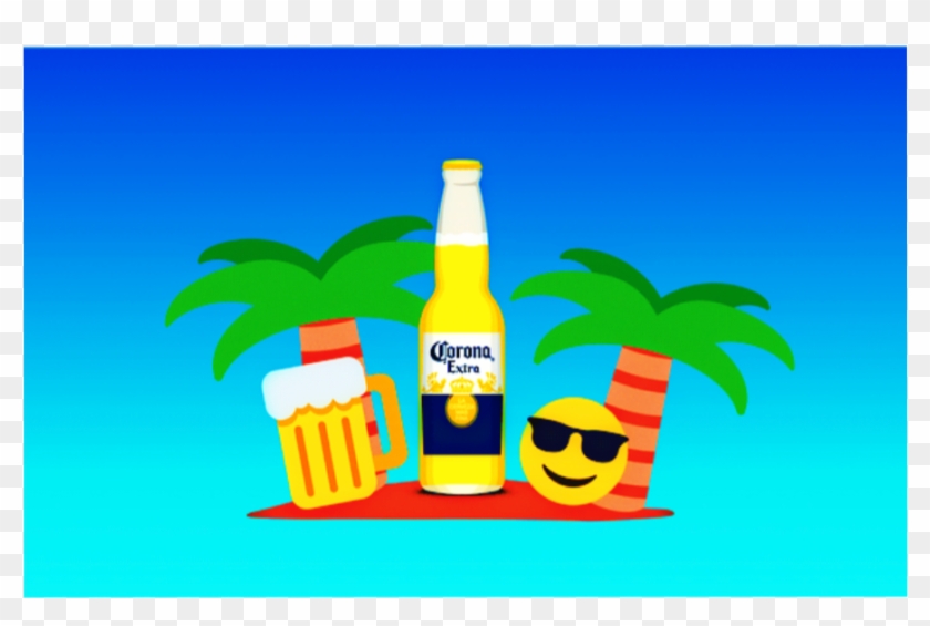 #corona #beach #emoji #relax #summertime #picsart #freetoedit - Corona Clipart #5624491