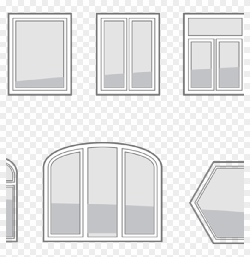 Variedad De Formas De Las Ventanas De Diseño Rehau - Window Clipart #5624558