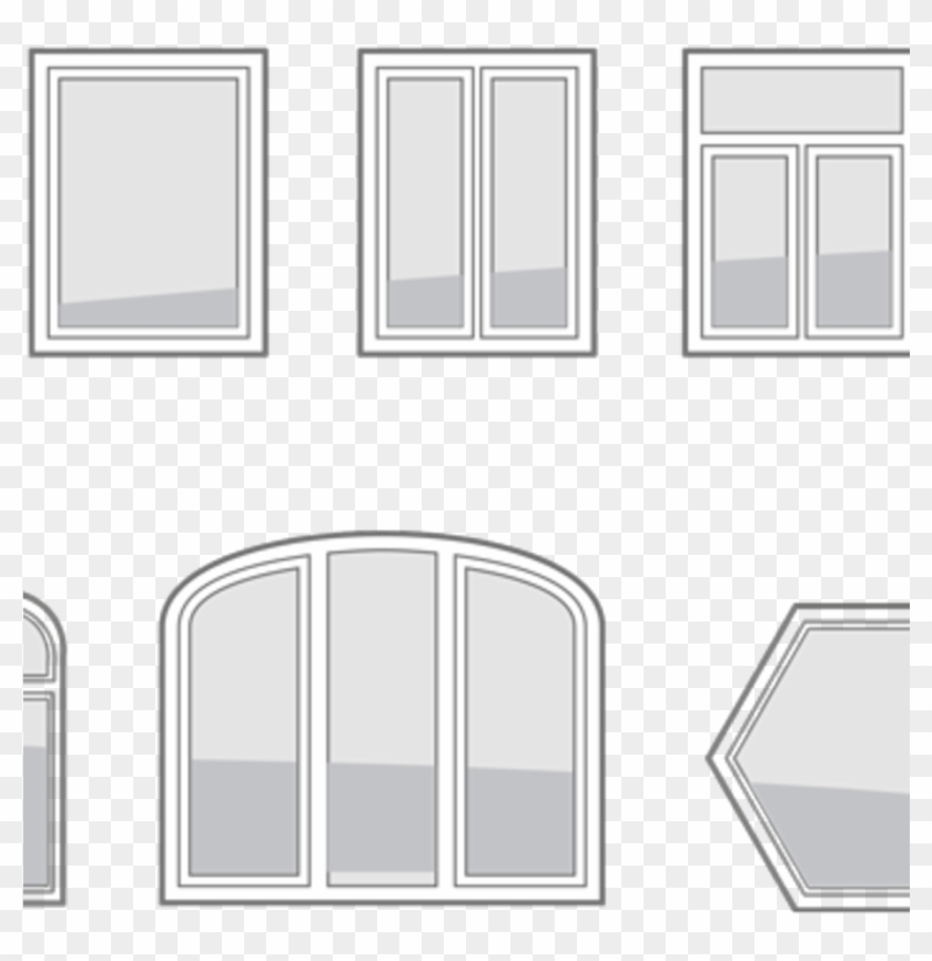Variedad De Formas De Las Ventanas De Diseño Rehau - Window Clipart