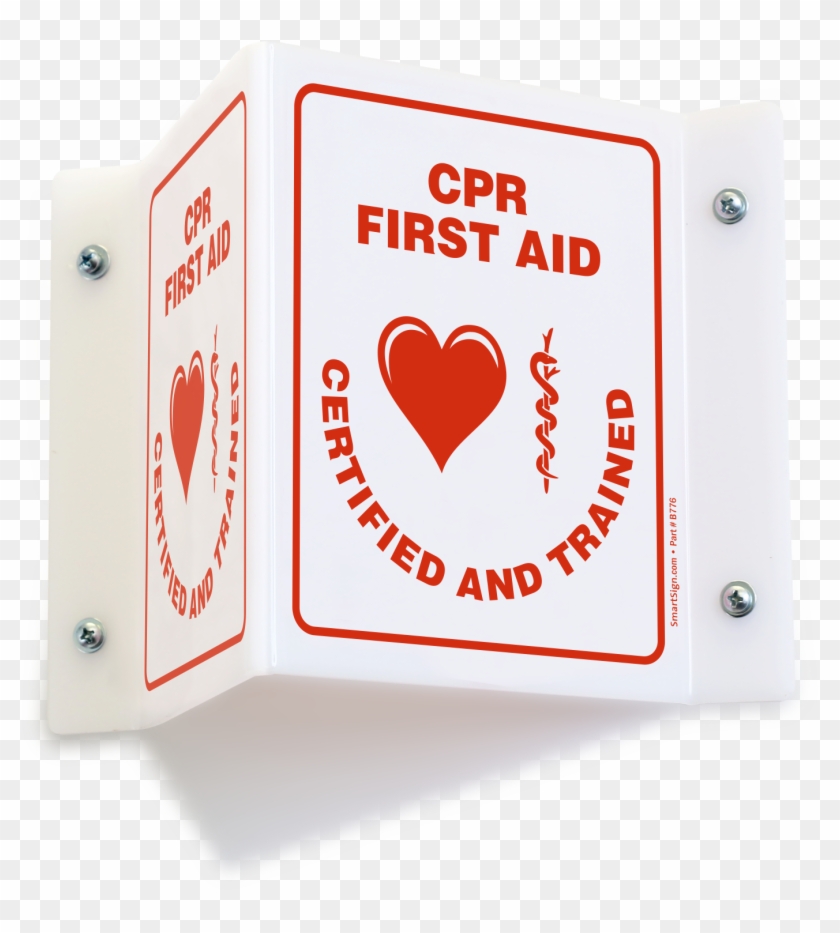 Cpr First Aid Projecting Sign - Aesculap Clipart #5625090